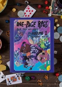 One-page RPGs Volume 1 cover