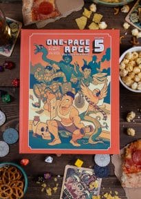 One-page RPGs Volume 5 cover