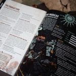 Heart Quickstart internal shot showing character sheets