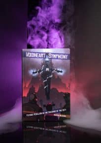 Voidheart Symphony cover with smoke and purple lighting © SHAW STUDIO