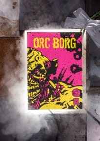 Orc Borg front cover with smoke and metal © SHAW STUDIO