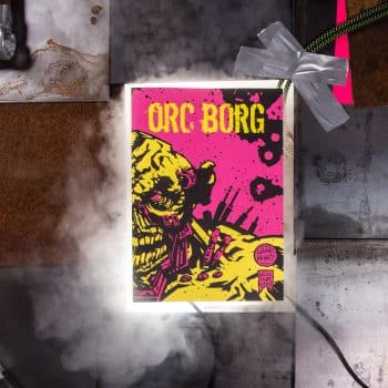 Orc Borg front cover with smoke and metal © SHAW STUDIO