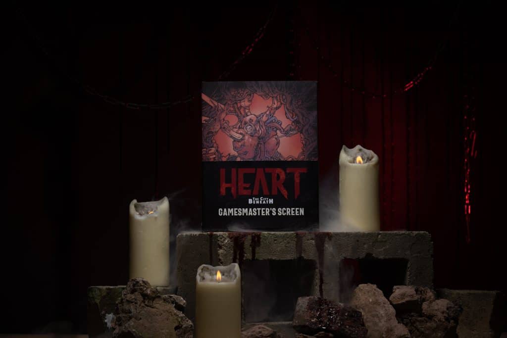 Heart: The City Beneath RPG - Rowan, Rook and Decard