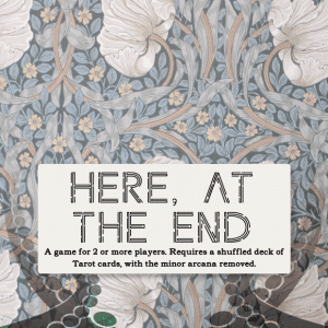 Here, at the end logo