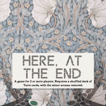 Here, at the end logo