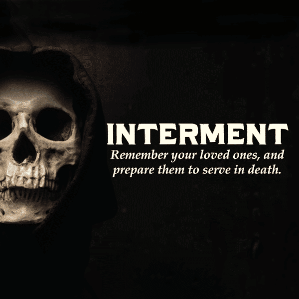 Interment cover square